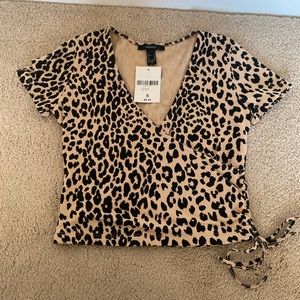 Forever 21 cheetah crop
